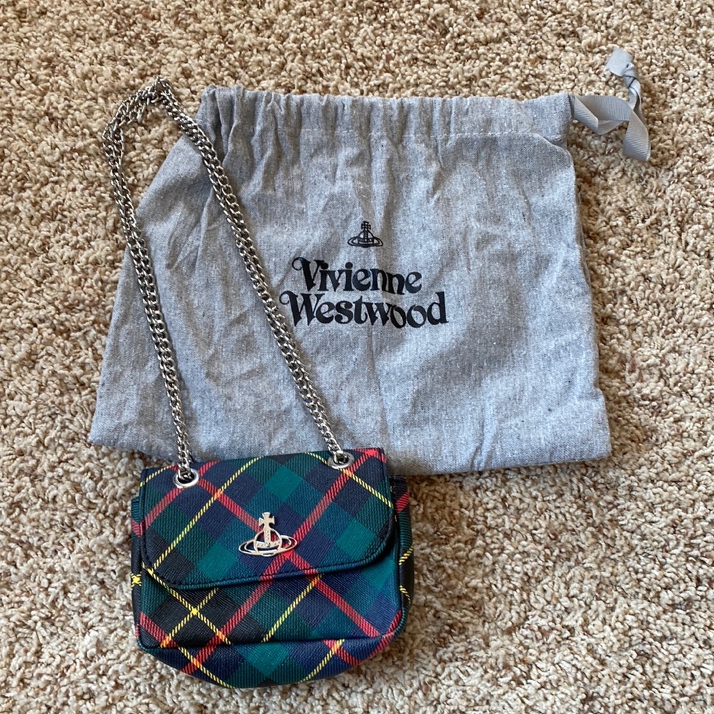 Vivienne Westwood tartan purse with dustbag included